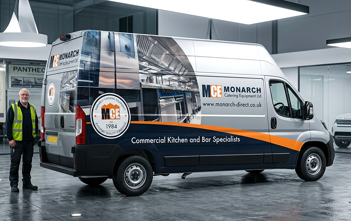 monarch catering Bolton Van Signs